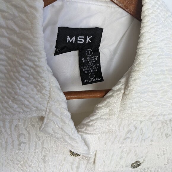 MSK Ladies Light Weight Jacket Cream color Fully Lined - Picture 4 of 8